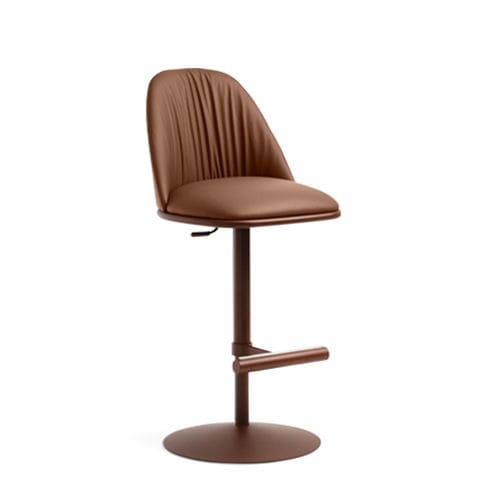 Sedia alta contemporanea - Lea Deluxe SG TS - MIDJ - da interno / in tessuto / in pelle