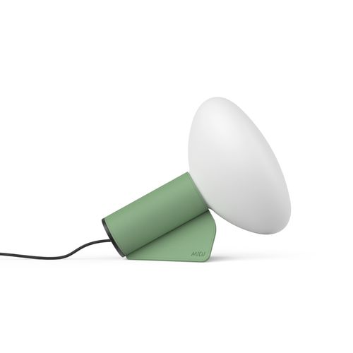 Lampada da tavolo - Mug T - MIDJ - in metallo / in vetro / in pelle