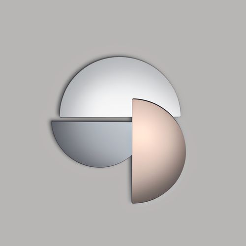 Specchio a muro - Hoodi - MIDJ - contract / design originale / semicircolare