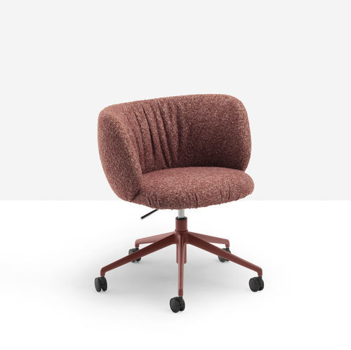 Poltrona da ufficio design scandinavo - Mys DP TS - MIDJ - in tessuto / in pelle / in ecopelle