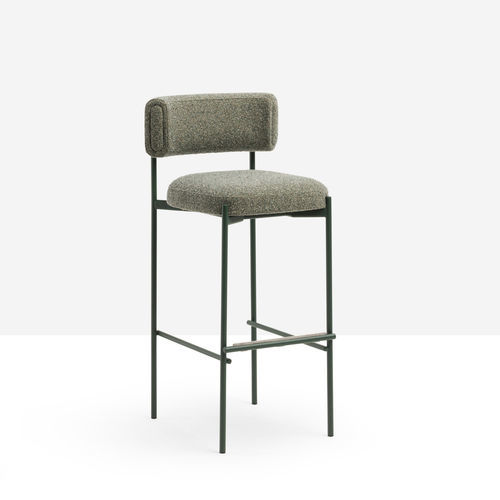 Sedia alta Art Deco - Amelie H65/75 M TS - MIDJ - da interno / in tessuto / in pelle