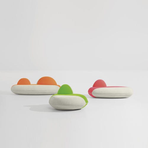 Divano rotondo - Kosmos - MIDJ - design originale / in tessuto / colore personalizzabile