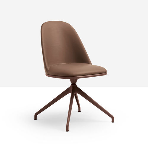 Sedia da ufficio contemporanea - Lea S GX CU - MIDJ - da interno / in pelle / con supporto in metallo