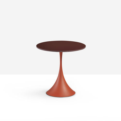 Tavolo d'appoggio design originale - Leo CT - MIDJ - impiallacciato in legno / in ceramica / in HPL