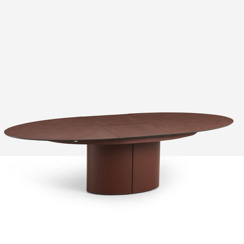 Tavolo da pranzo contemporaneo - SESAMO - MIDJ - in legno / con supporto in metallo verniciato / rettangolare