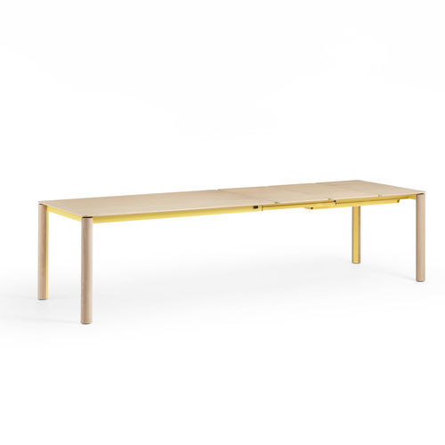 Tavolo design originale - Woody - MIDJ - impiallacciato in legno / in vetro / in laminato