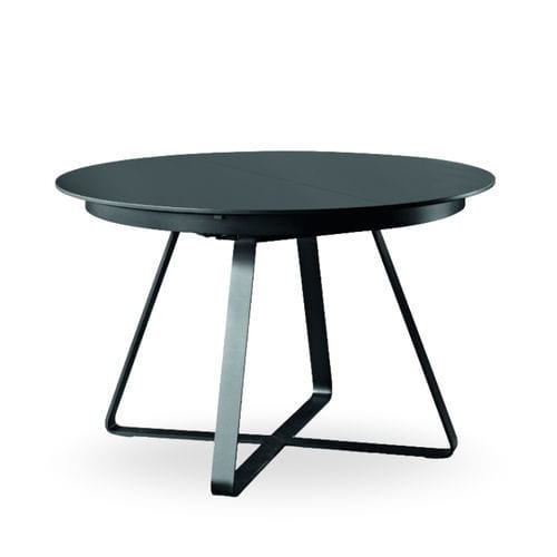 Tavolo da pranzo contemporaneo - Paul - MIDJ - impiallacciato in legno / in ceramica / con supporto in metallo