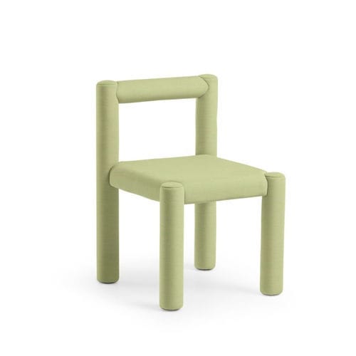 Sedia da pranzo moderna - TU-BE S - MIDJ - da interno / in alluminio / in pelle
