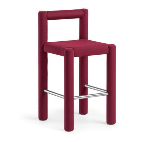 Sgabello contemporaneo - TU-BE H75 R_TS - MIDJ - in alluminio / con supporto in alluminio / con supporto in acciaio inossidabile
