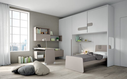 Armadio contemporaneo - EVO 11 PONTI - Mistral - in legno / in legno laccato / a porte scorrevoli