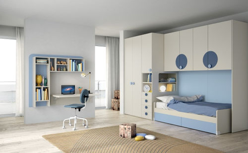 Armadio contemporaneo - EVO 13 PONTI - Mistral - in legno / in legno laccato / con ante battenti