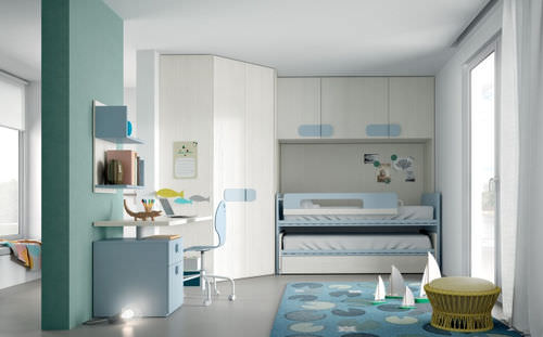 Letto a castello - EVO 18 PONTI - Mistral - singolo / contemporaneo / per bimbo