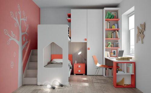 Letto a castello - EVO 30 SALVASPAZIO - Mistral - singolo / contemporaneo / per bambini