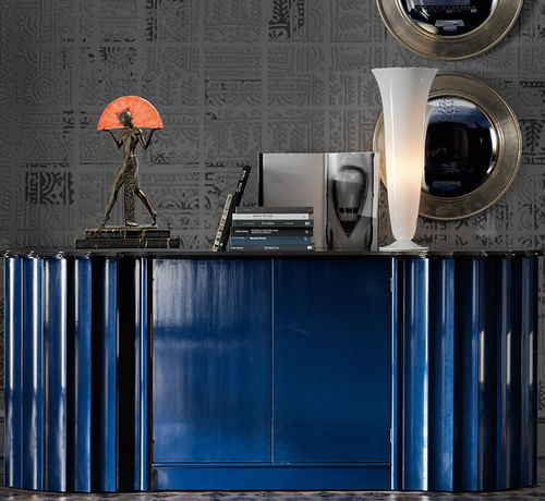Credenza Art Deco - ART 74 - Bertelè - in legno dipinto / blu