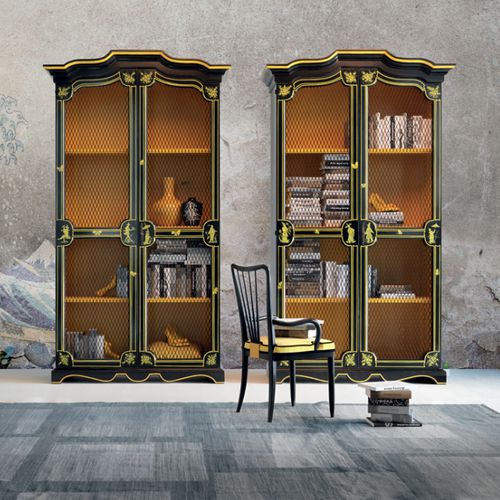 Libreria in stile - ART 908 - Bertelè - in legno / in ferro