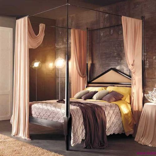 Letto a baldacchino - ART 480 - Bertelè - matrimoniale / in stile / con testiera