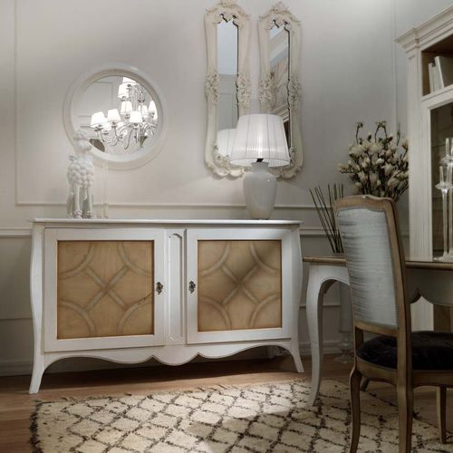 Credenza classica - ART. CT110 - Mobili Busatto - in legno laccato / bianca / marrone