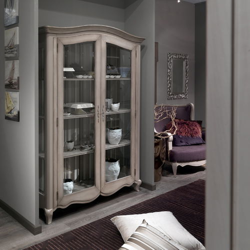 Vetrina classica - ART. ET120 - Mobili Busatto - in vetro / in legno laccato