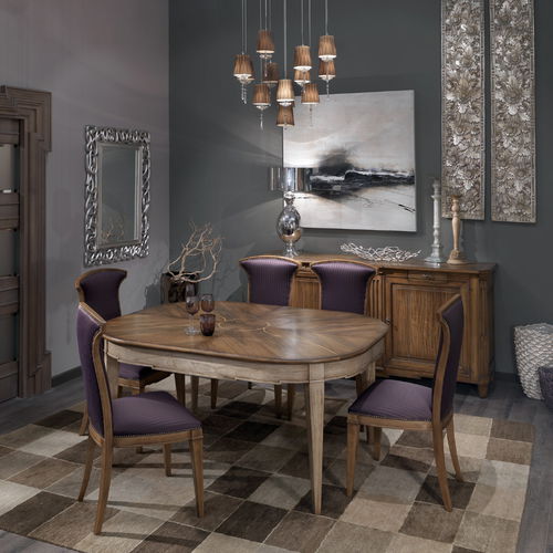Tavolo classico - ART. LV211 - Mobili Busatto - in noce / in ciliegio / con supporto in noce