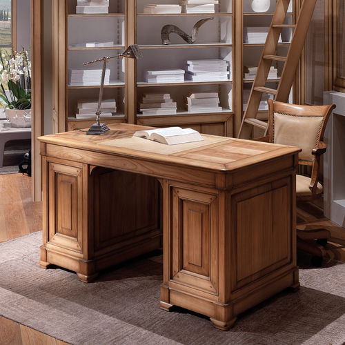 Scrivania classica - CO7206 - Mobili Busatto - in legno / con contenitore / con base in pannelli