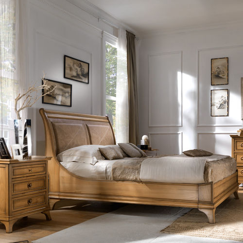Letto matrimoniale - ART. GN5108-4G/P - Mobili Busatto - classico / con testiera imbottita / in legno