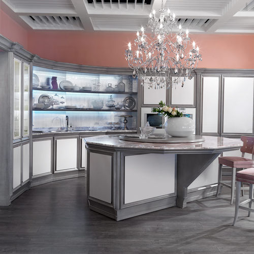 Cucina classica - NUVOLA  - Mobili Busatto - in legno laccato / in marmo / con isola