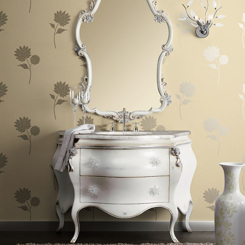Mobile lavabo da appoggio - OPERA - Mobili Busatto - in legno laccato / in stile / con cassetti