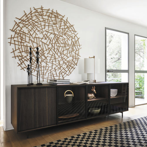 Credenza contemporanea - SCRIGNO C5C08 - SANGIACOMO - in rovere / impiallacciata in legno / in metallo laccato