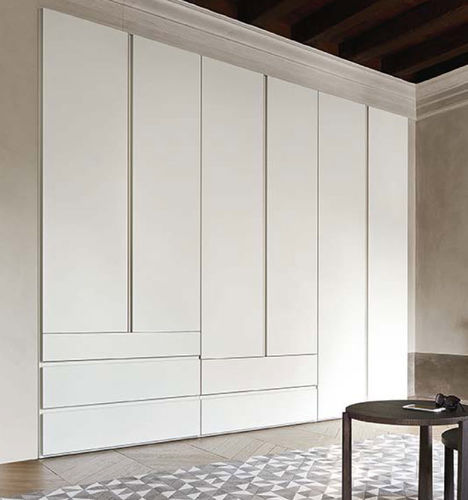 Armadio modulare - COLLAGE - SANGIACOMO - da incasso / contemporaneo / in rovere