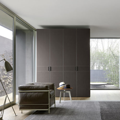 Armadio contemporaneo - ECO - SANGIACOMO - in pelle / in metallo laccato / in melaminico