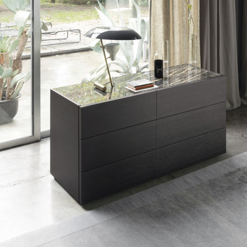 Cassettone contemporaneo - STATUS - SANGIACOMO - in legno laccato / in rovere / impiallacciato in legno