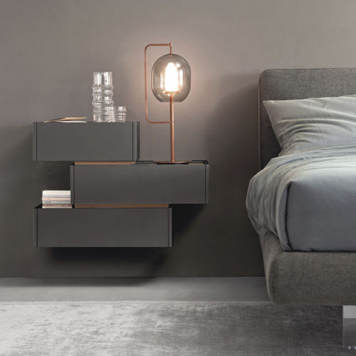 Comodino modulare - Filo  - SANGIACOMO - contemporaneo / in legno laccato / in rovere
