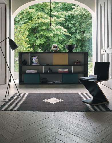 Libreria a muro - MODO M6C82 - SANGIACOMO - contemporanea / in rovere / impiallacciata in legno