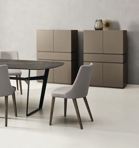 Credenza contemporanea - Cidori 9 - SANGIACOMO - in rovere / impiallacciata in legno / in legno laccato opaco