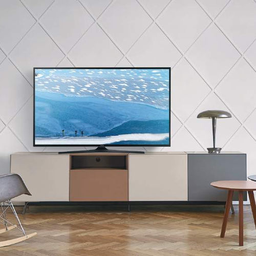 Mobile porta TV contemporaneo - Domino Più 12P - SANGIACOMO - con vano contenitore / in legno laccato / in alluminio laccato