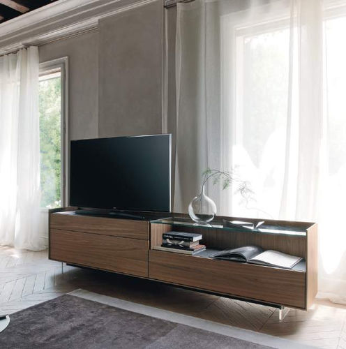 Mobile porta TV contemporaneo - Cabaret 56B sx - SANGIACOMO - lowboard / con cassetti / con ripiani