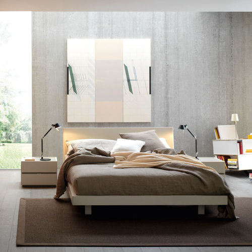 Letto matrimoniale - BRIO  - SANGIACOMO - contemporaneo / con testiera / con contenitore