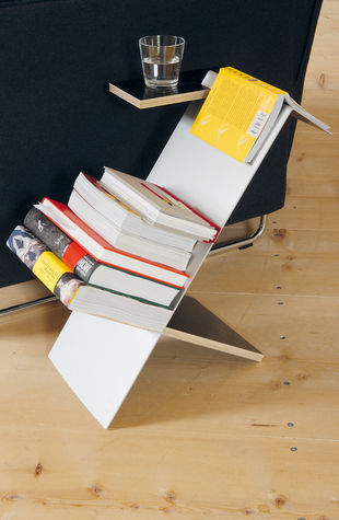 Scaffale basso - LIESMICHL - Moormann Nils Holger - contemporaneo / in legno / bianco
