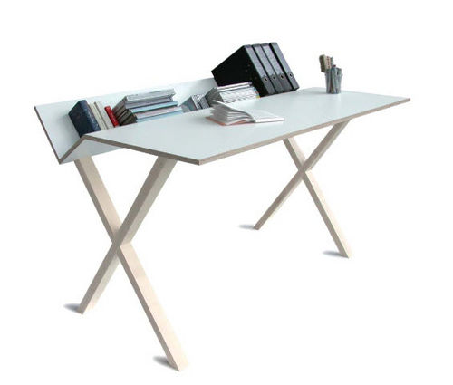 Scrivania contemporanea - KANT - Moormann Nils Holger - in legno / con base a X
