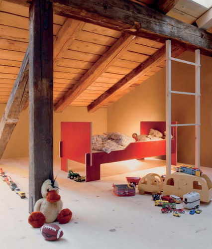 Letto singolo - SPROSS - Moormann Nils Holger - contemporaneo / per bambini (unisex) / in legno