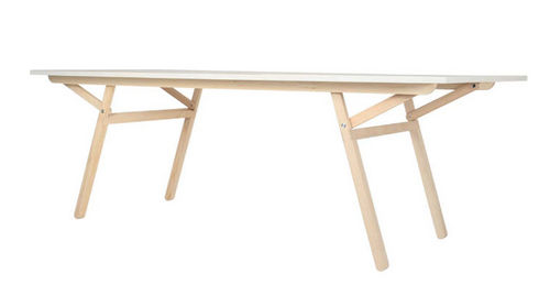 Tavolo contemporaneo - KLOPSTOCK - Moormann Nils Holger - in legno / rettangolare / ad altezza regolabile