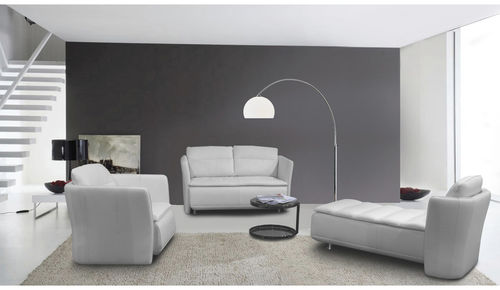 Divano contemporaneo - AFFINITY  - Nieri - in pelle / 2 posti
