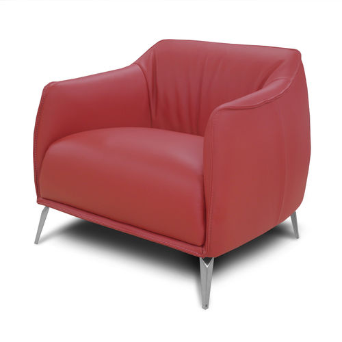 Poltrona contemporanea - SIDNEY - Nieri - in pelle / multicolore / per uso contract