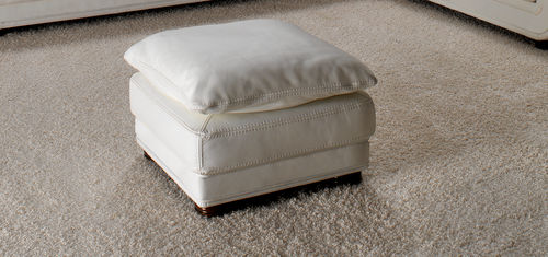 Pouf classico - BENTLEY - Nieri - in tessuto / in pelle