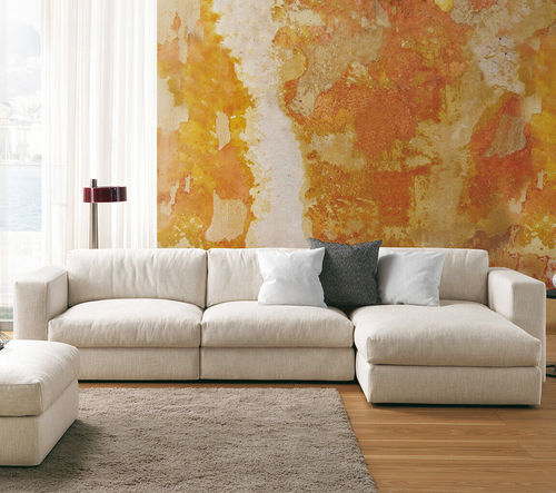 Divano modulare - MILANO - Pol 74 - contemporaneo / in tessuto / con rivestimento rimovibile