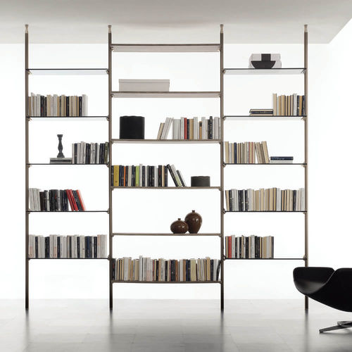 Libreria contemporanea - DL300.CLARK - XABITAre - in legno / in vetro / in alluminio