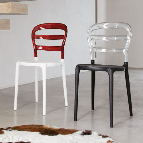 Sedia contemporanea - S34.LILLY - XABITAre - da interno / in polipropilene / in policarbonato