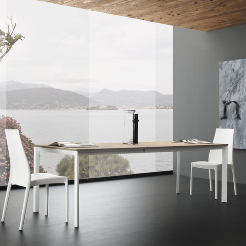 Tavolo contemporaneo - S06.LANCILLOTTO - XABITAre - in vetro / in HPL / in melaminico