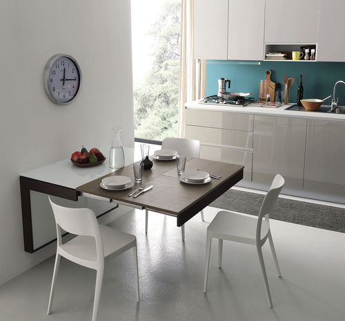 Consolle contemporanea - A 106 DAISY - XABITAre - in vetro laccato / in metallo / in laminato