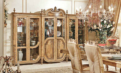 Credenza con alzata in stile - HERMITAGE - Riva Mobili D'Arte - in legno